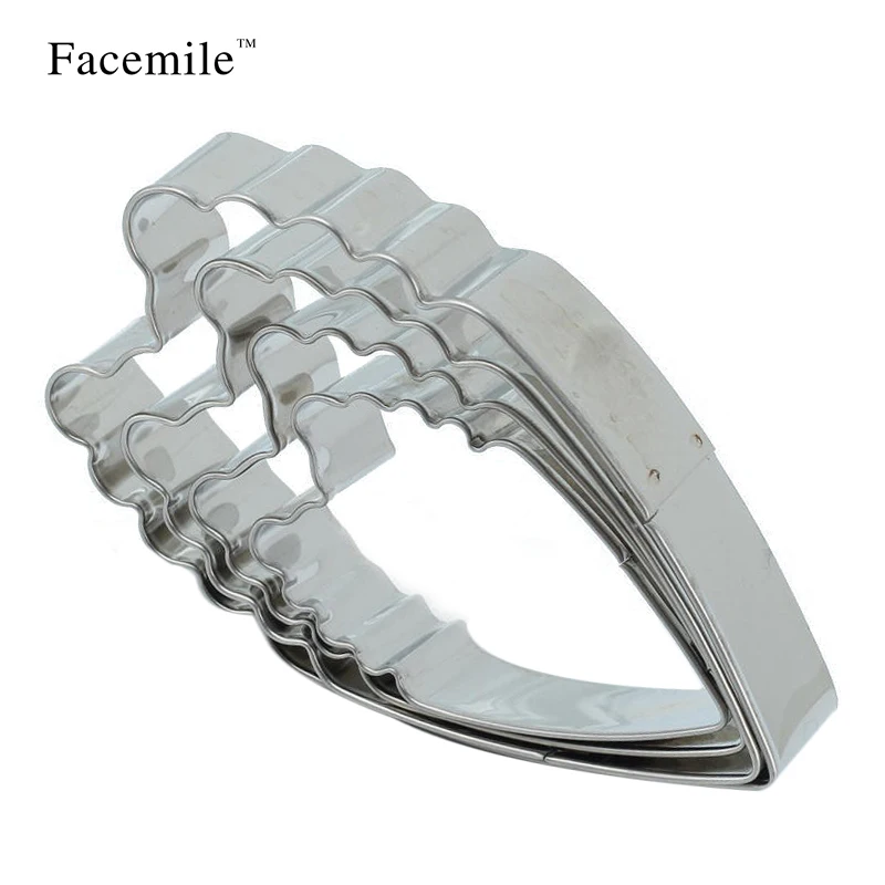 Facemile 4 шт./компл. украшение для торта из помадки лепестки цветов резак форма пион