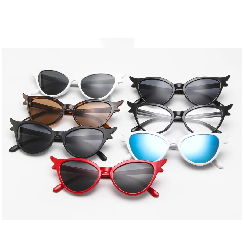 Женские леопардовые солнцезащитные очки Cat Eyes популярные цветные сексуальные
