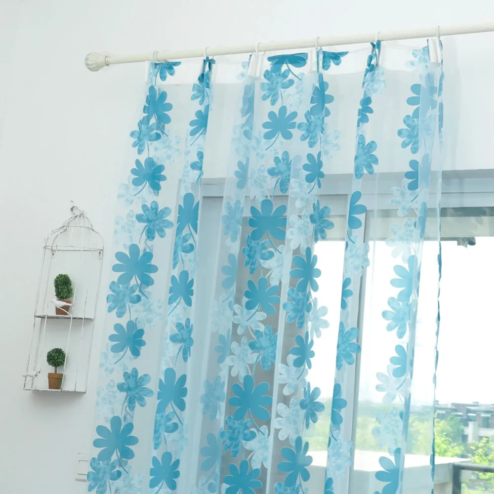 NAPEARL Modern curtain window tulle fabrics for treatments bedroom yarn sheer panel home living room | Дом и сад