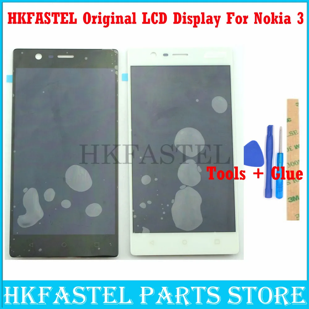 100% новый hkfatel для Nokia 3 Nokia3 TA 1020 1028 1032 1038 Оригинальный ЖК дисплей с сенсорным