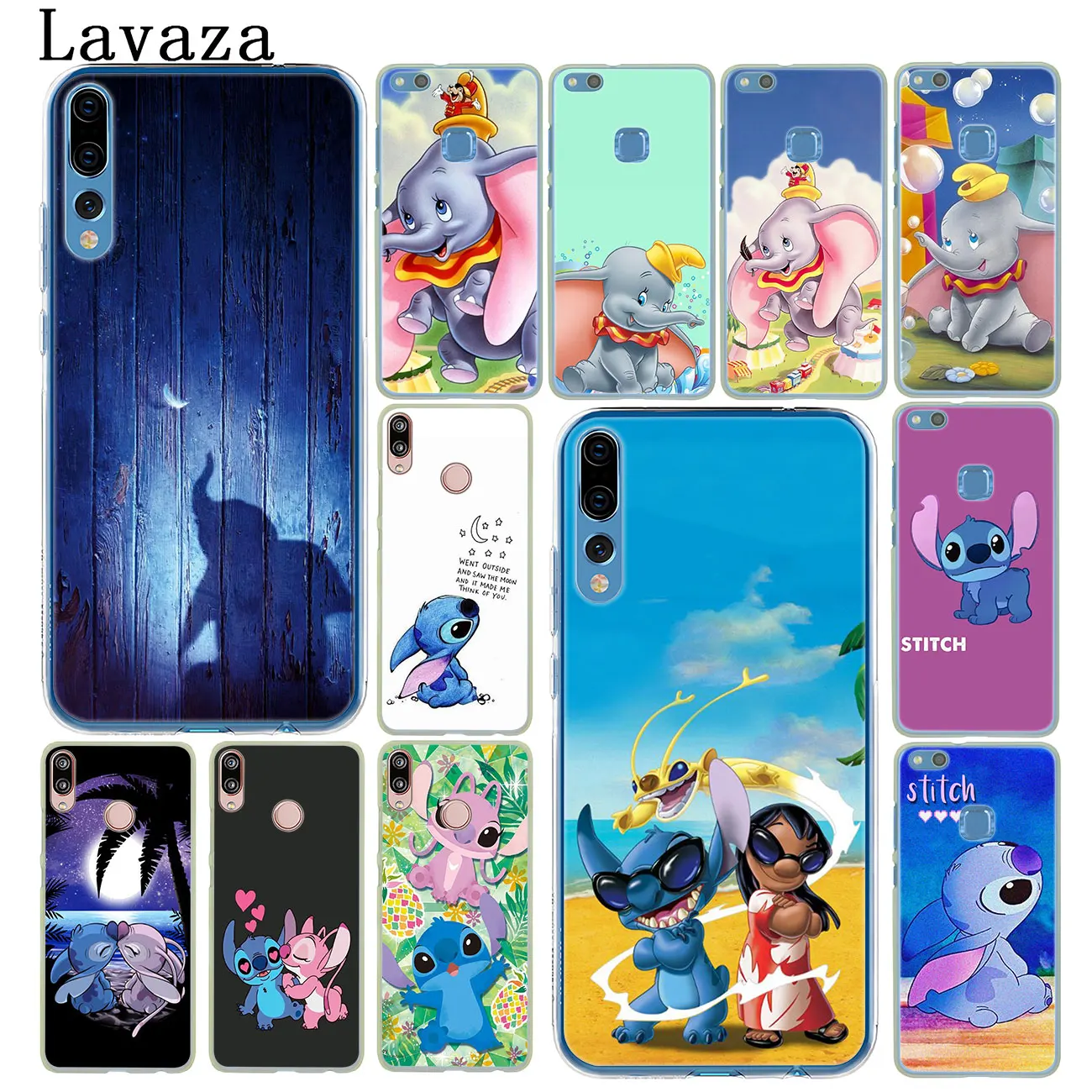 Чехол для телефона Lavaza Dumbo elephant Lilo Stitch Huawei P30 P20 Pro P10 P9 Plus P8 Lite Mini 2016 2017 P smart Z