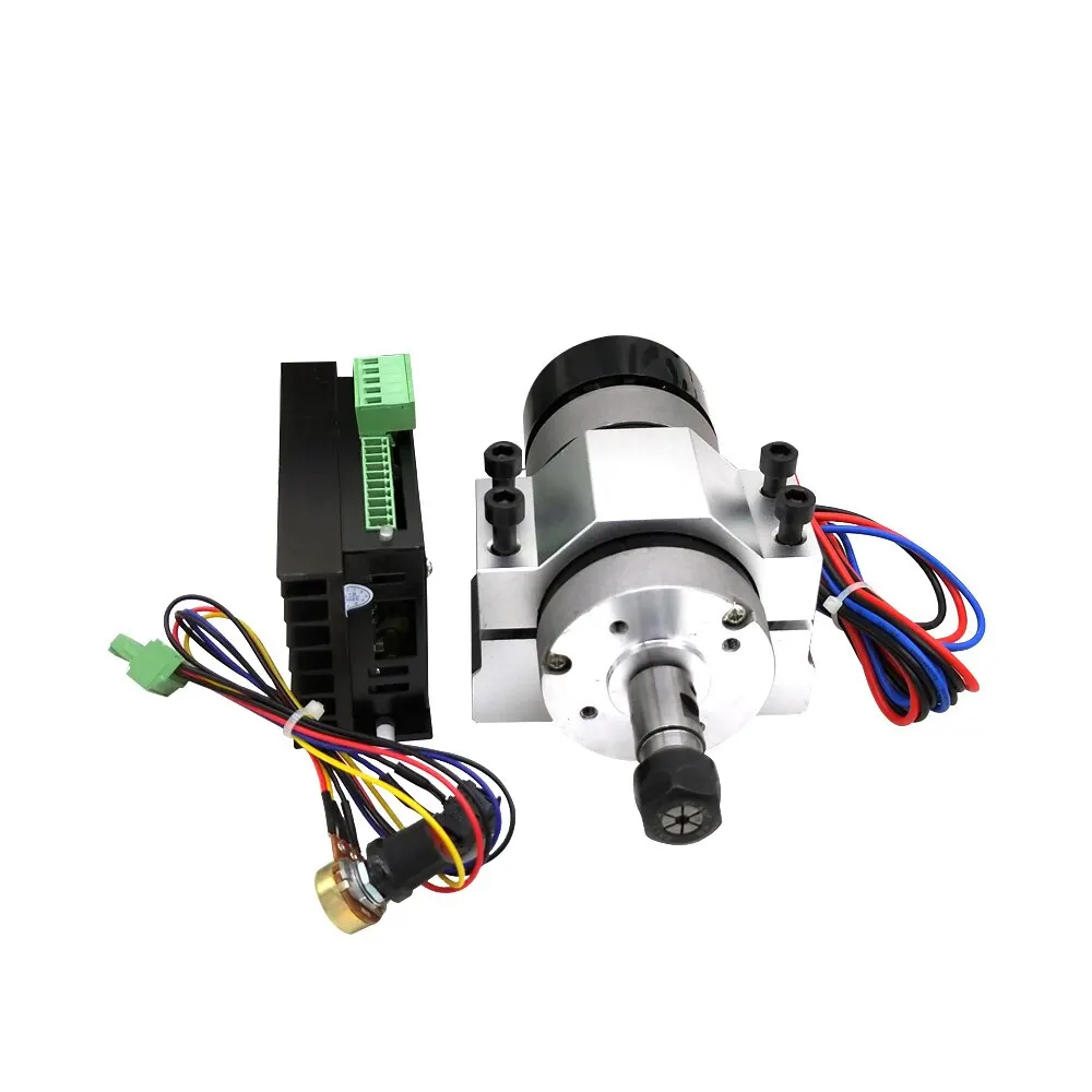 

400W ER11 Chuck CNC Brushless Spindle Motor with Driver Speed Controller DIY Engraving Machine Accessories Set