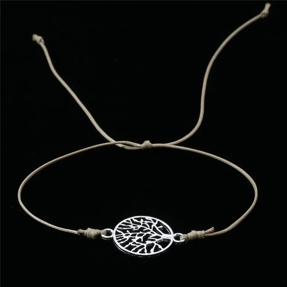 Friendship Make a Wish Couple Bracelet Femme Love String Rope Flower Charm Ankle Bracelets For Women Jewelry Accesorios Bijoux | Украшения