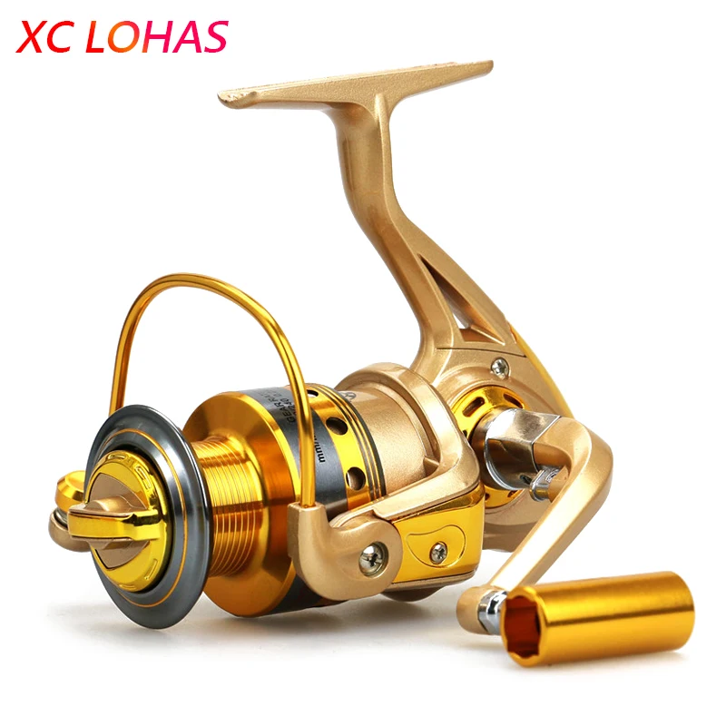 Super Deal Full Metal Head & Arm Spinning Fishing Reel High Speed Fishing Wheel for Sea River Lake Fishing HF1000-HF7000