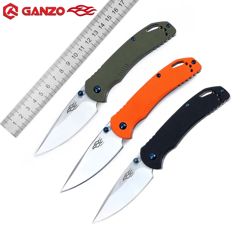 Ganzo F753M1 440C Лезвие Складной нож Stonewash G10 Ручка для охоты выживания тактический