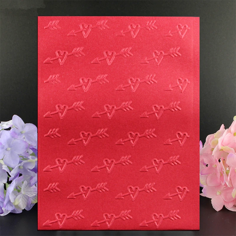 YINISE Пластик папка для тиснения Скрап Трафареты стрела любовь &quotсделай сам&quot