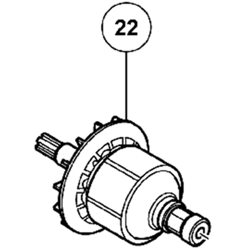 

Genuine ARMATURE AND PINION SET for Hitachi 360842 WH10DL 10.8 Volt Lithium Ion Micro Impact Driver