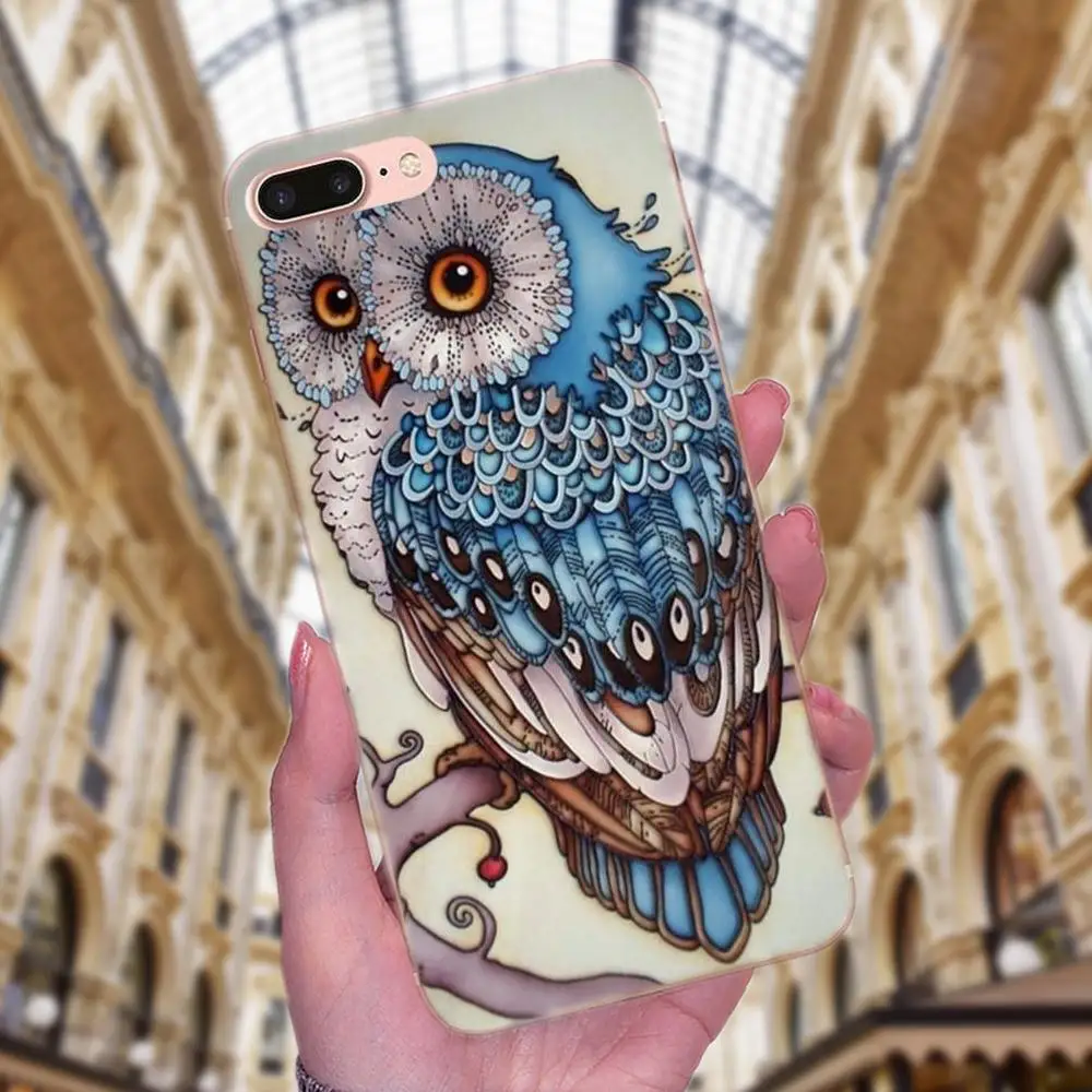 Сова на ветке дерева для Huawei P7 Honor 4C 5A 5C 5X 6 6C 6A 6X 7 7X 8 9 V8 V10 Y3II Y5II Y6II G8 Play Lite | Мобильные
