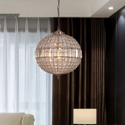 

Retro Vintage Royal Empire Ball Style Big Led Crystal Modern Chandelier Lamp Lustres Lights E27 For Living Room bedroom bathroom