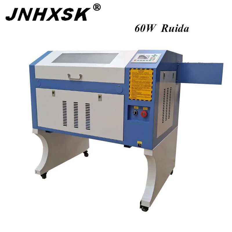 Заводская распродажа Лучшая цена купить Jinan JNHXSK 60 Вт cnc CO2 400*600 мм лазерный