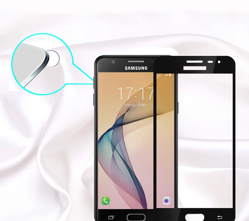 Черное белое золотое красочное закаленное стекло для Samsung Galaxy J3 J7 J5 2016 2017 Защитная