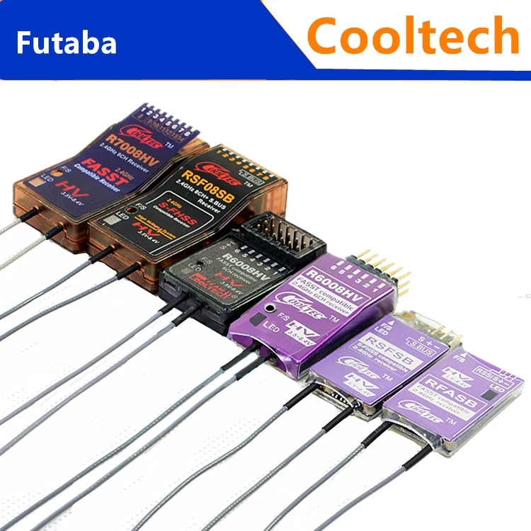Cooltech ресивер Futaba совместимый 6008HV 7008HV SF08SB|450 helicopter|helicopter 450case aluminium |