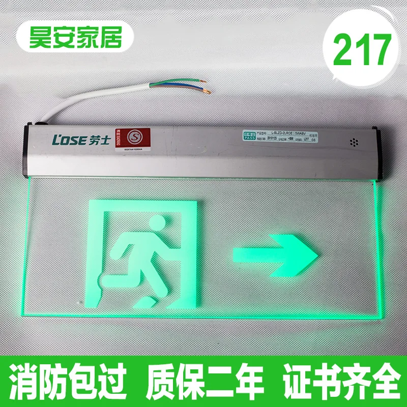 Аварийный фонарь светодиодный индикатор выхода из стекла|emergency light exit|fire emergency