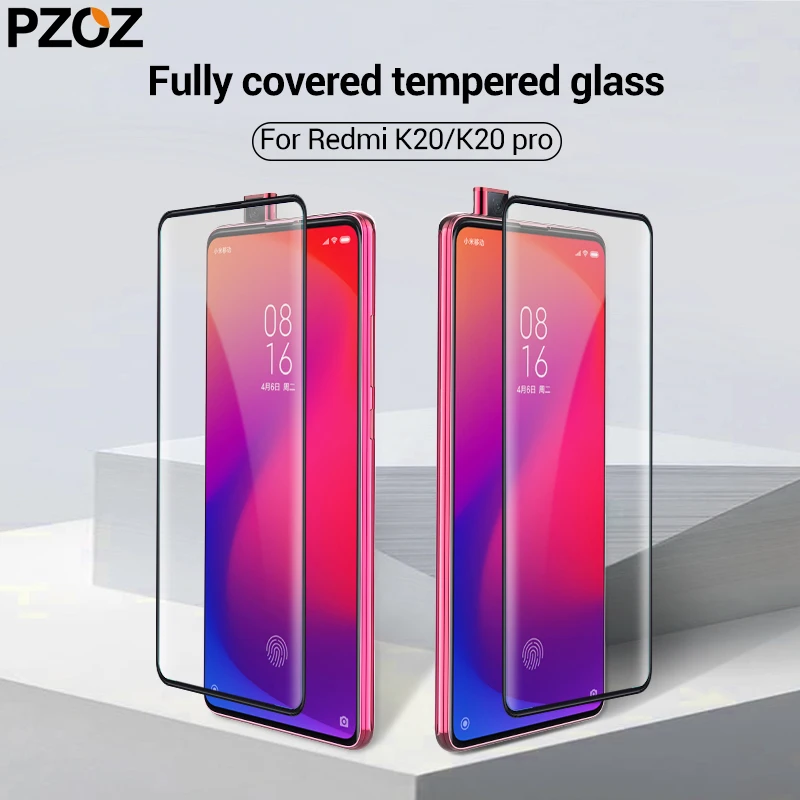 Закаленное стекло PZOZ для xiaomi Redmi K20 pro полностью покрытая Защитная пленка k20 5 plusl 7A