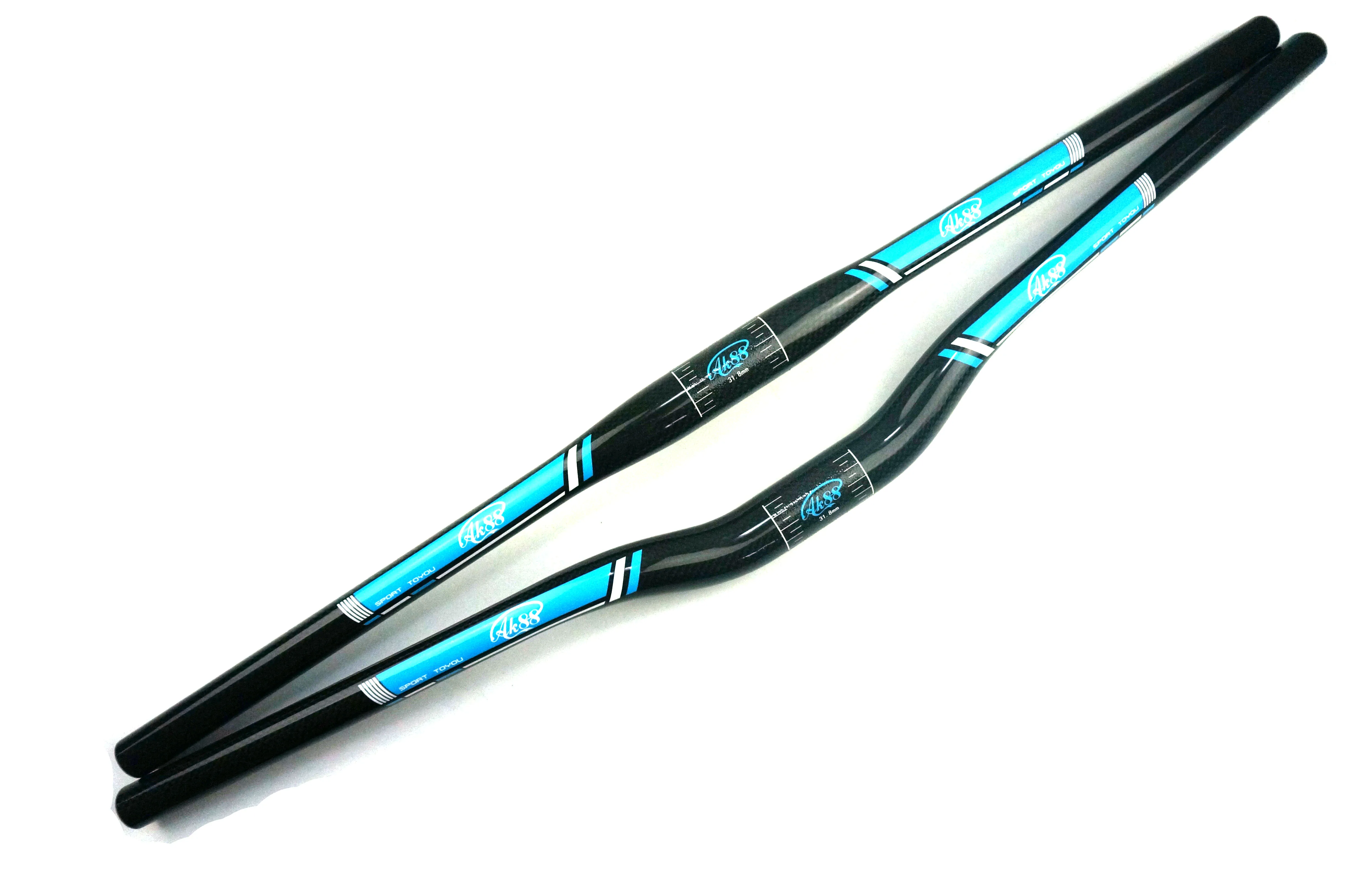 Новые детали для велосипеда AK88 полностью из углеродного волокна руль синего