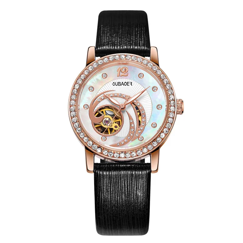 Женские часы автоматические механические часы женские Tourbillon часы Reloj Mujer Скелет час Топ бренд наручные часы Relogio Feminino