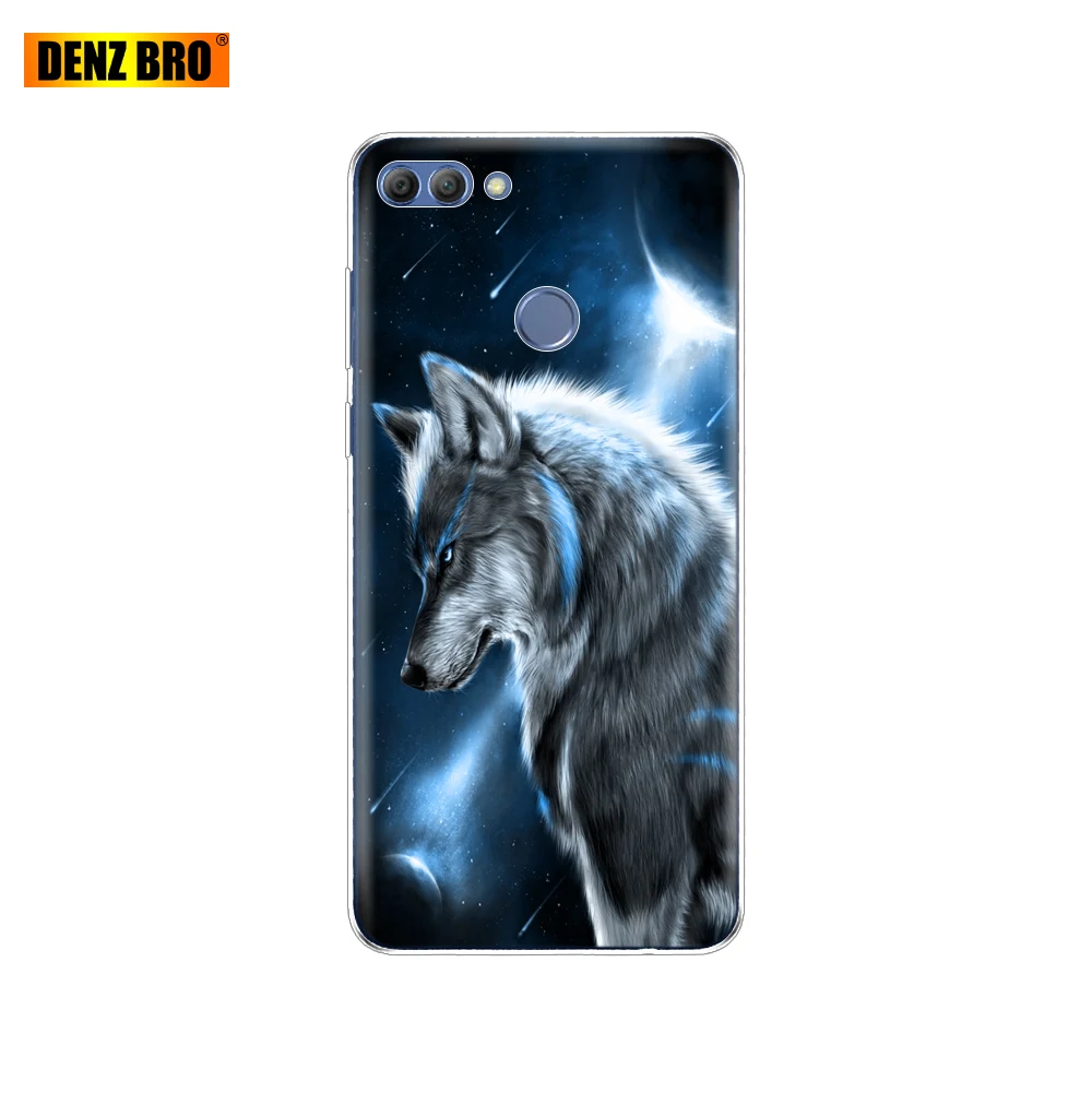 61875 Чехол для huawei P smart Enjoy 7 S, Мягкий ТПУ силиконовый чехол на заднюю панель, чехол для телефона 360, полный защитный прозрачный чехол с рисунком, бампер - Цвет: 61875