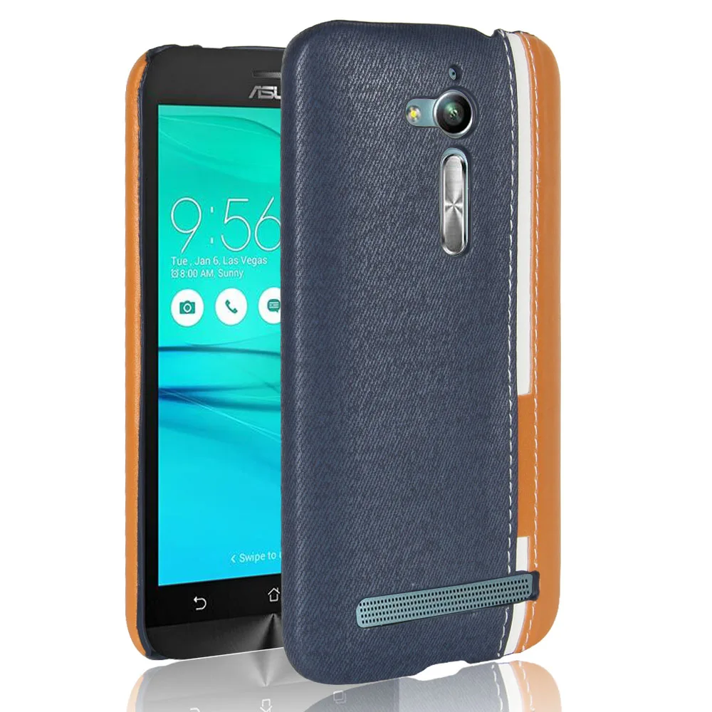 Чехлы для телефонов Asus Zenfone Go ZB500KL роскошный двухцветный кожаный чехол сумка |
