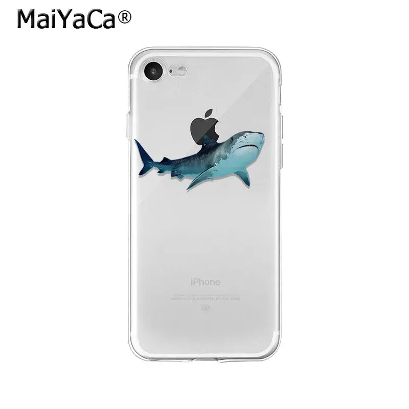 Чехол для телефона MaiYaCa Ocean sea animal sharks высокого качества iPhone 8 7 6 6S Plus 5 5S SE XR X XS