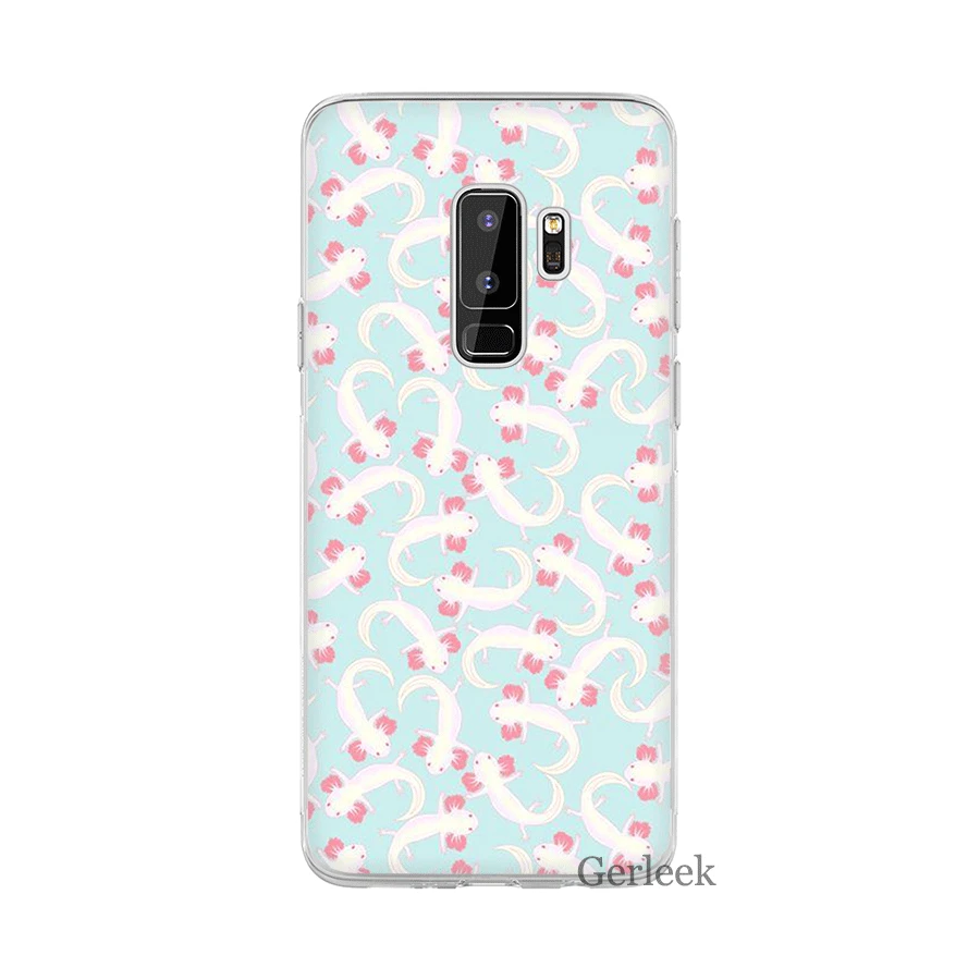 Чехол для Samsung Galaxy A3 A5 A6 A8 Plus 2015 2016 2017 2018 милые животные Axolotl | Мобильные телефоны и