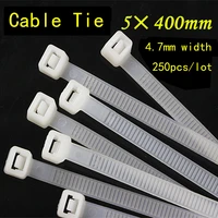250pcslot 5400mm white black nylon cable tie national standard office organizer garden ties factory directly