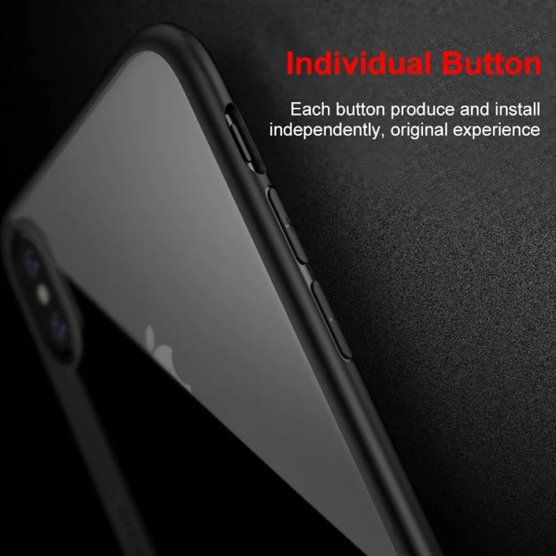 Dikes Luxury Shockproof Phone Case For iPhone XR XS Max Ultra Thin Transparent Cover Coque Fundas Capa |