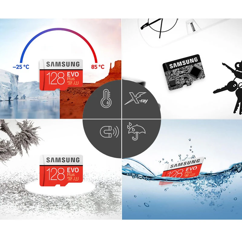 SAMSUNG карты памяти 512 ГБ 256 г 128 C10 EVO Plus U3 Micro SD Card 64 Гб U1 SDXC 100 МБ/с. TF транс флэш