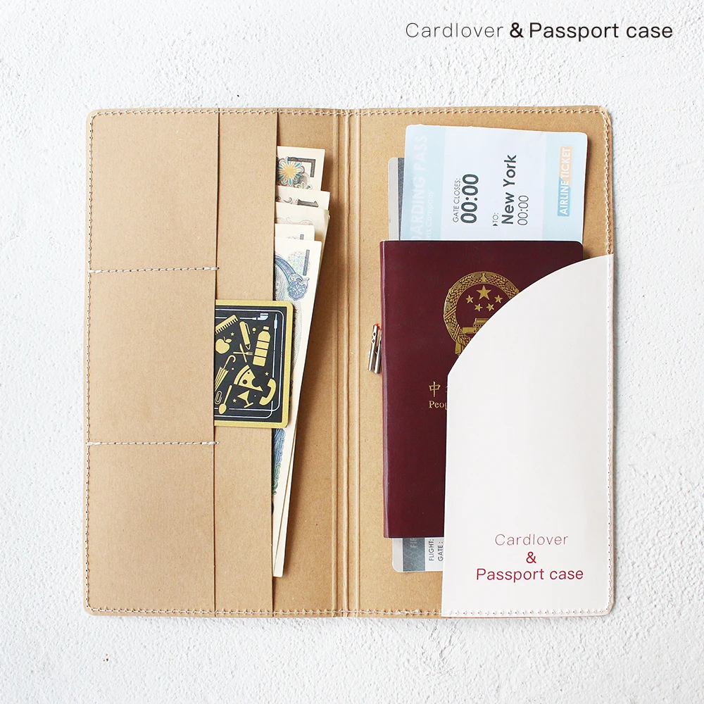 Джейми Примечания крафт бумага Vintage Портативный паспорта Traveler's Notebook держателя