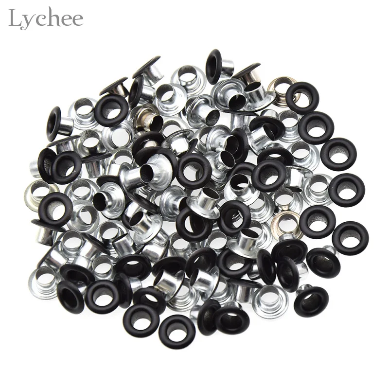 Lychee Life 100 шт. металлические люверсы для кожаного ремесла DIY ручной работы аксессуары для скрапбукинга