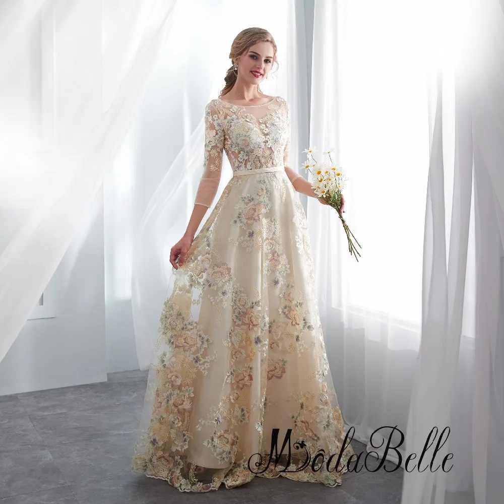 Modabelle/кружевные платья для выпускного вечера с аппликацией элегантное красивое