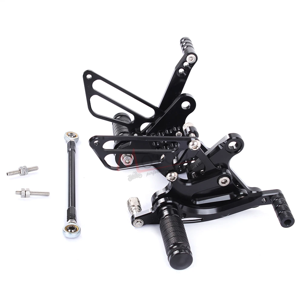 Комплект задних алюминиевых мотоциклов с ЧПУ Motoo-Full Rearset для Кавасаки ZX6R ZX-6R ZX 6R 2009