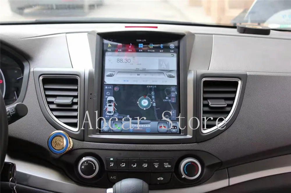 10,4 ''Tesla стиль Android 8,1 автомобильный dvd-плеер gps навигация для Honda CRV CR-V 2012- стерео радио головное устройство PX6 CARPLAY ips