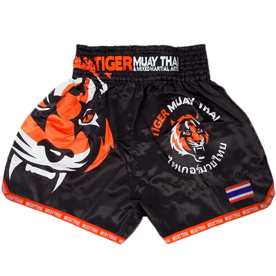 MMA Tiger Muay тайский боксерский матч Санда тренировочные дышащие шорты Муай Тай