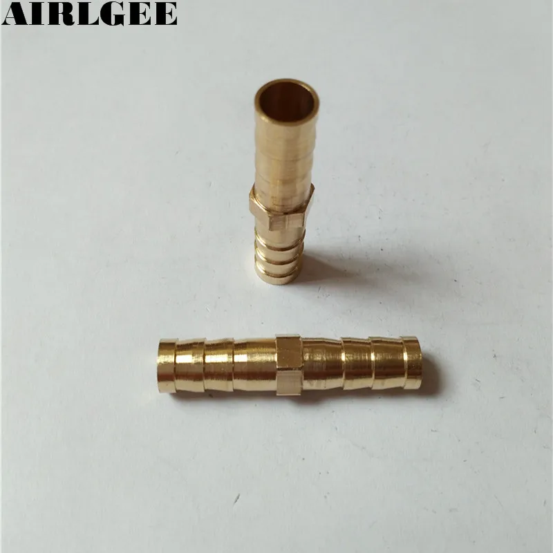 10pcs Brass 8mm OD Equal Straight Barb Fitting Adapter for Pneumatic Air Hose Connectors | Parts