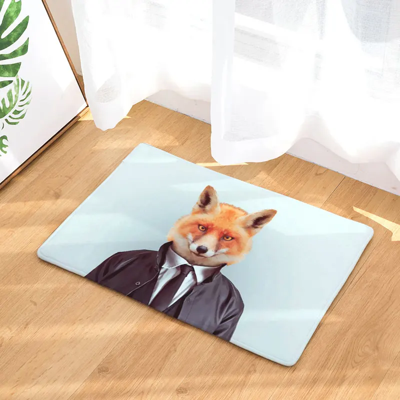 Monily противоскользящие Водонепроницаемый пол Коврики собака лиса Орел лягушка