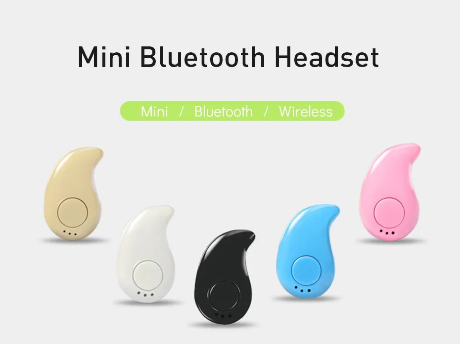 S530 мини бизнес стерео Bluetooth наушники вкладыши V4.2 с шумоподавлением Беспроводные Мини наушники для huawei samsung черный