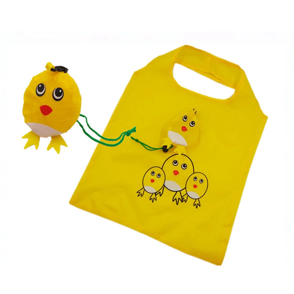 

New Type Cartoon Animals Cute Travel Foldable Handbag Grocery Tote Storage Reusable Recycle Shopping Bags High Quality Wholesale