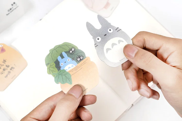 60 страниц Kawaii Totoro блокноты для заметок Sticky Notes школьные канцелярские принадлежности для офиса