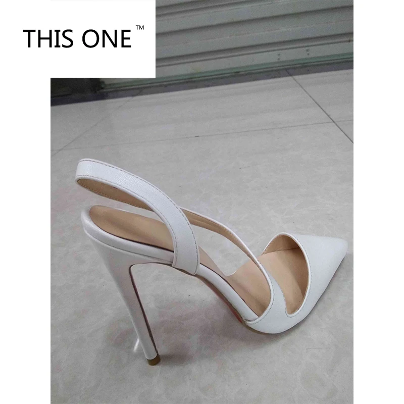 

THIS ONE women sandals sexy high heels pointed toe pumps chaussure shiny patent leather ladies wedding shoes woman zapatos mujer
