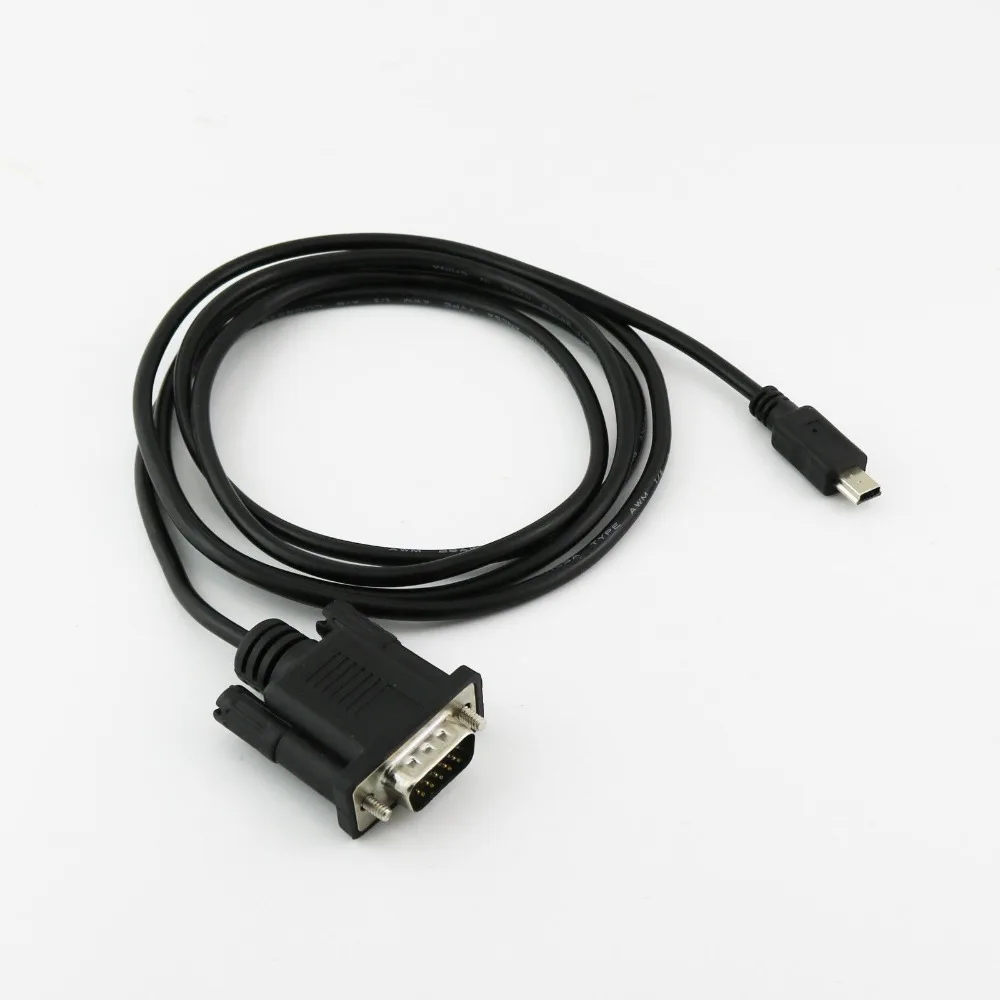 1pcs Mini USB 5 Pin Male To VGA DB15 D-SUB 15 Pins Male Adapter Cable For Mobile DVD 1.5m images - 6