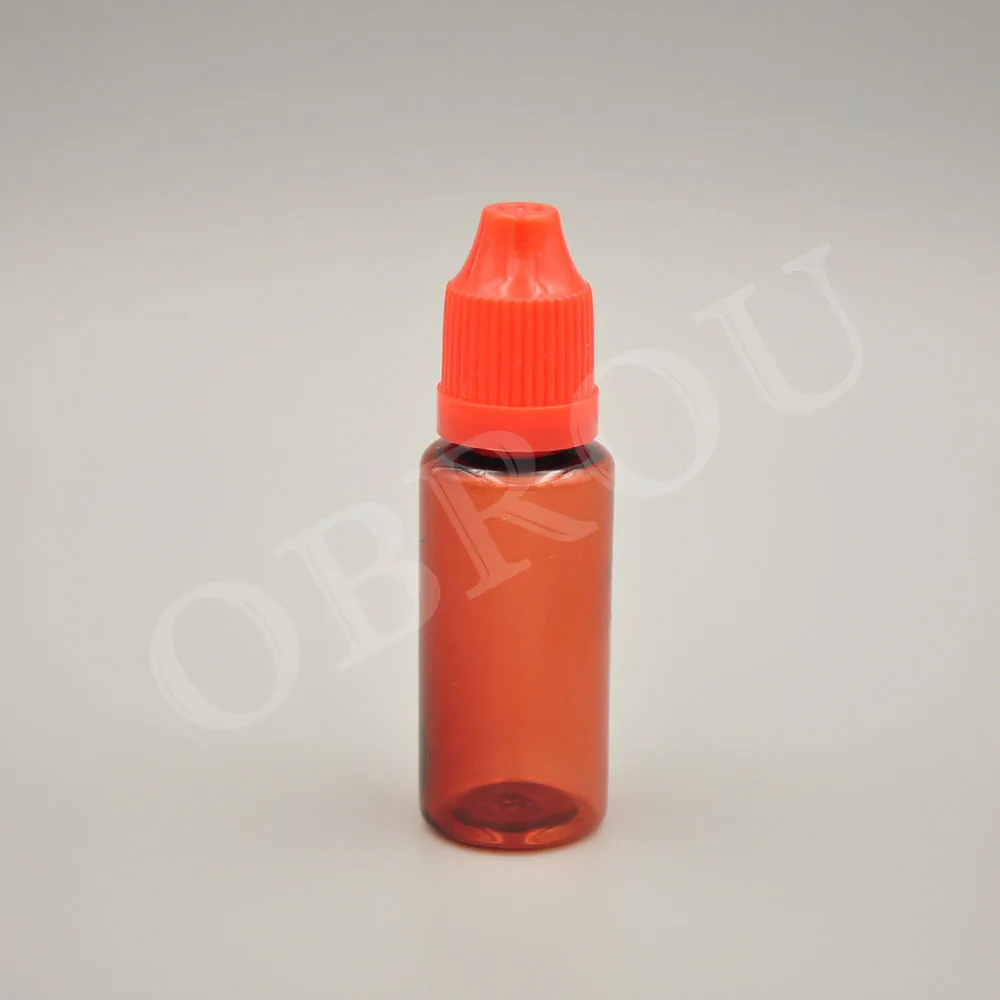 free shipping 1000pcs 10ml 15ml PET plastic amber dropper bottle liquid essential oil skin care sample | Красота и здоровье