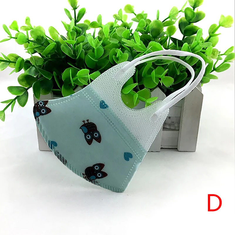 as picture 5pcs 5 шт., мультяшная детская маска для девочек и мальчиков, PM2.5, складывающаяся хлопковая маска, дыхательный клапан, Анти-пыль, маска для рта, респиратор, Детские маски со ртом для лица - Цвет: as picture 5pcs