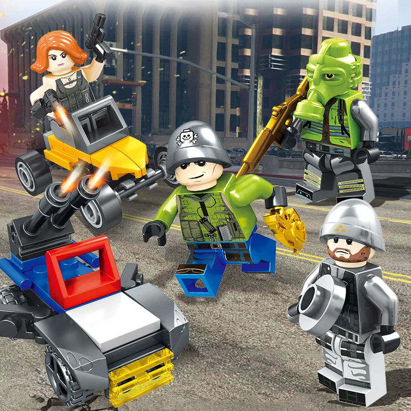Legoings модель строительные наборы игрушки ниндзя воин оружие кукла городская