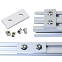 410 sets 2 hole inside joint brace corner bracket kit for 2020 aluminum extrusion profile 20x20 slot 6mm with t nuts screws