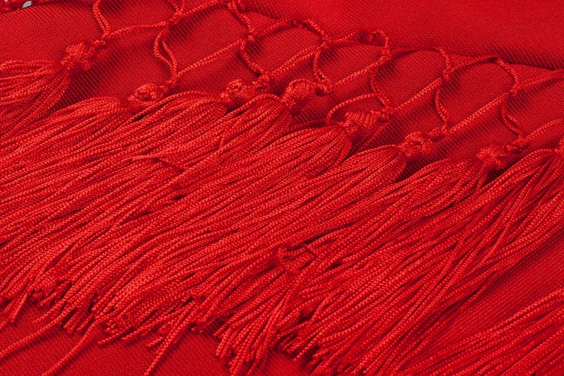 Beateen Tassel облегающее женское вечернее платье vestidos сексуальное с вырезом лодочкой