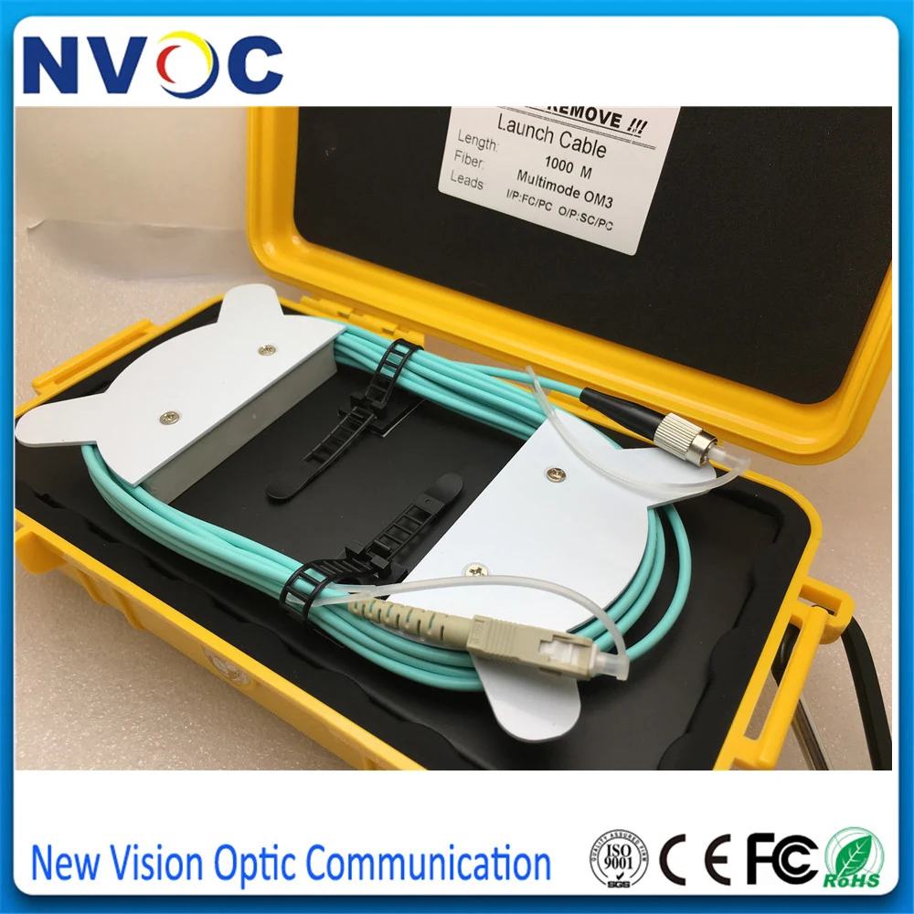 1000M MM OM3 MultiMode FC/PC-SC/PC-OM3-1000M Fiber Optic OTDR Launch Cable Box FC/UPC-SC/UPC 1KM Dead Zone Eliminator Ring | Мобильные