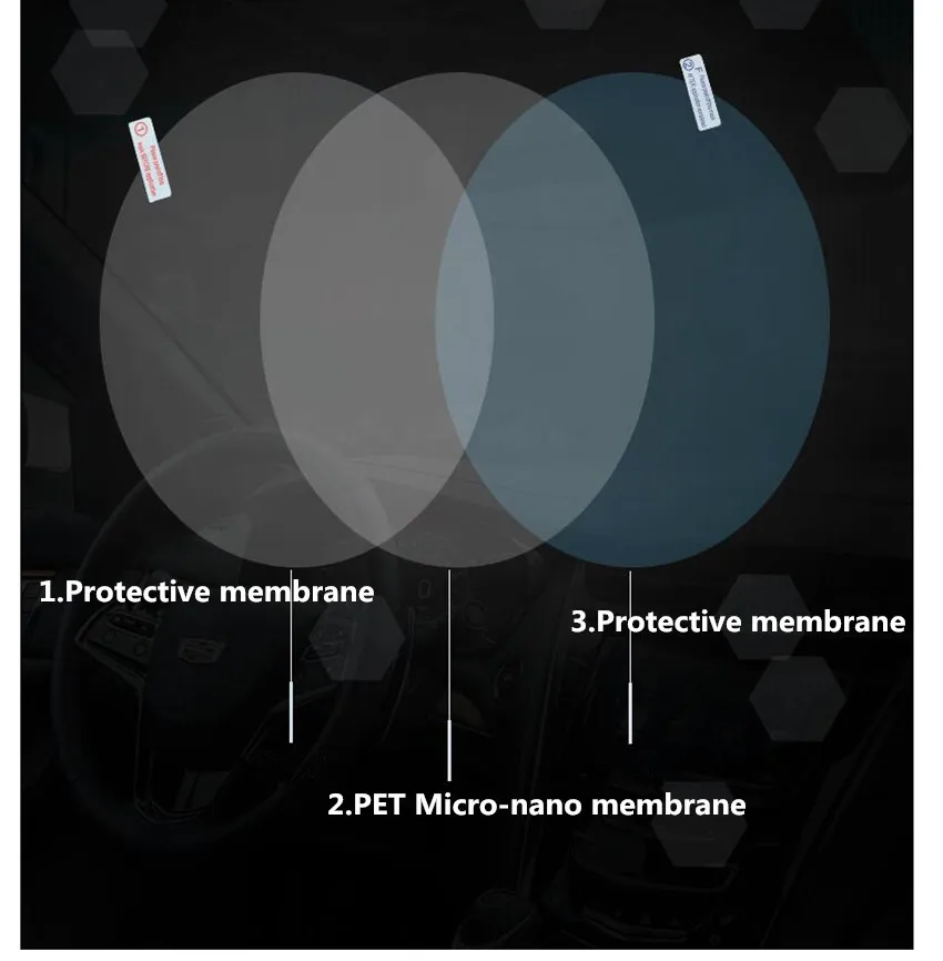 2 шт Автомобильная зеркальная защитная пленка заднего вида для LiFan Solano CEBRIUM SOLANO