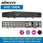 16CH 1080P Гибридный 5-в-1 цифровой видеорегистратор P2P облачная сеть Onvif видеорегистратор CMS просмотр обнаружения движения PTZ
