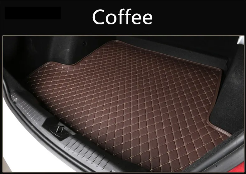 

Auto Cargo Liner Trunk Mats For Jaguar XF XFL 2007-2015 Car Boot Mat High Quality Embroidery Leather Free shipping