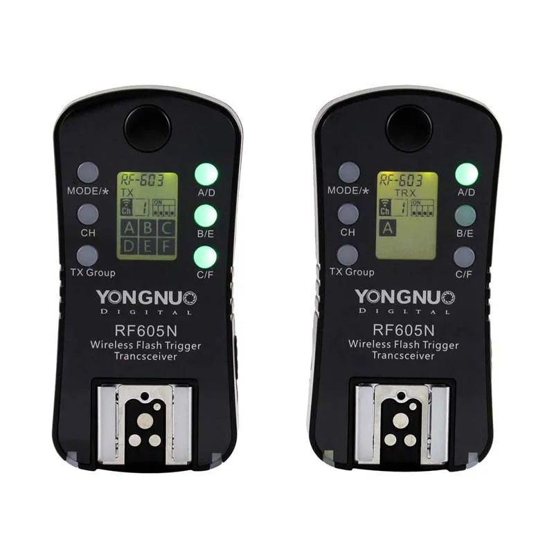 Беспроводной триггер для вспышки YONGNUO RF-605N RF605N RF 605 Nikon D7100 D7000 D5300 D5100 D5000 D3100 D90 D80 D70